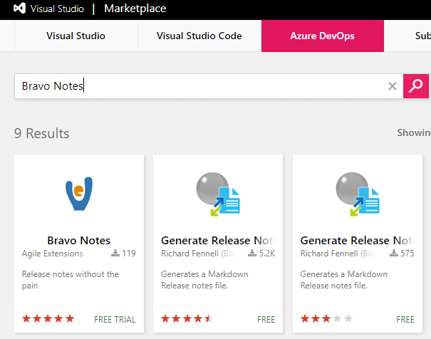 Create Release Notes In VSTS Using Bravo Tool